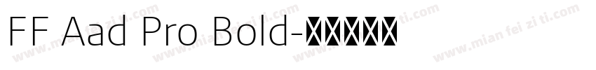 FF Aad Pro Bold字体转换